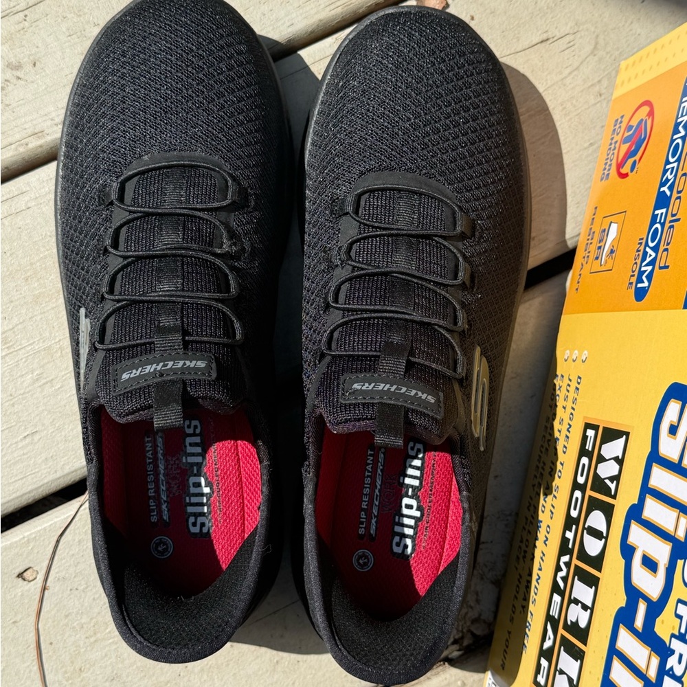 Skechers Men's Black Slip-On Sneakers